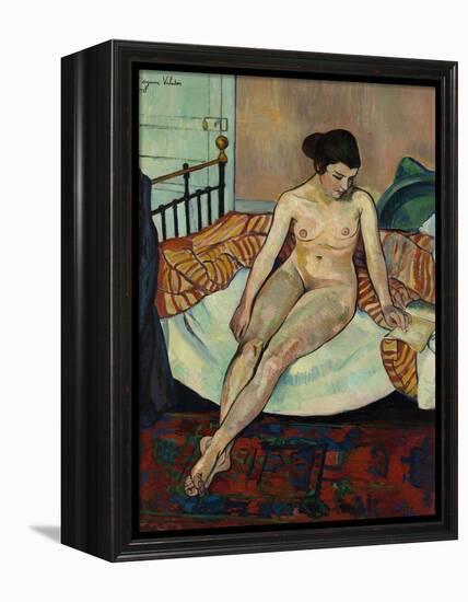 Nu à la couverture rayée-Suzanne Valadon-Framed Premier Image Canvas