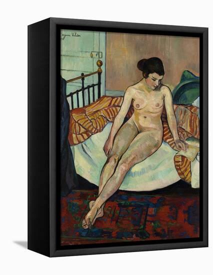 Nu à la couverture rayée-Suzanne Valadon-Framed Premier Image Canvas