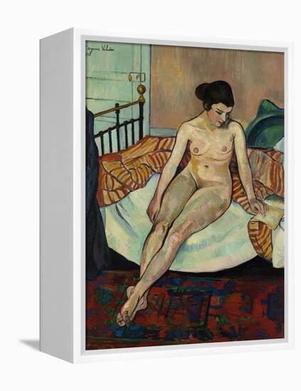 Nu à la couverture rayée-Suzanne Valadon-Framed Premier Image Canvas