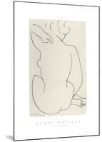Nu Accroupi de Dos-Henri Matisse-Mounted Art Print