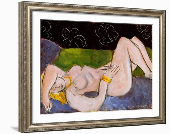 Nu Allonge-Henri Matisse-Framed Art Print