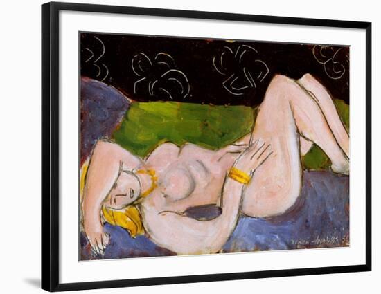 Nu Allonge-Henri Matisse-Framed Art Print