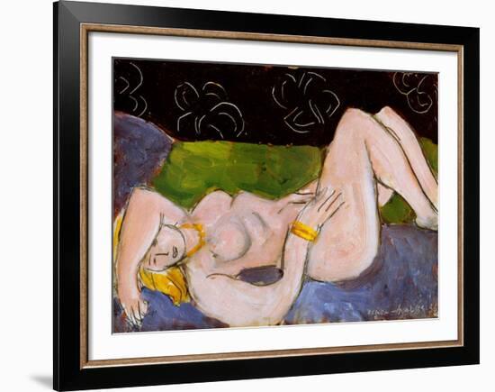 Nu Allonge-Henri Matisse-Framed Art Print