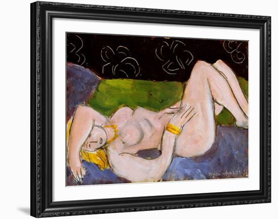 Nu Allonge-Henri Matisse-Framed Art Print