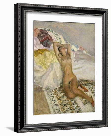 Nu assis-Henri Lebasque-Framed Giclee Print