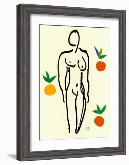 Nu Aux Oranges-Henri Matisse-Framed Art Print