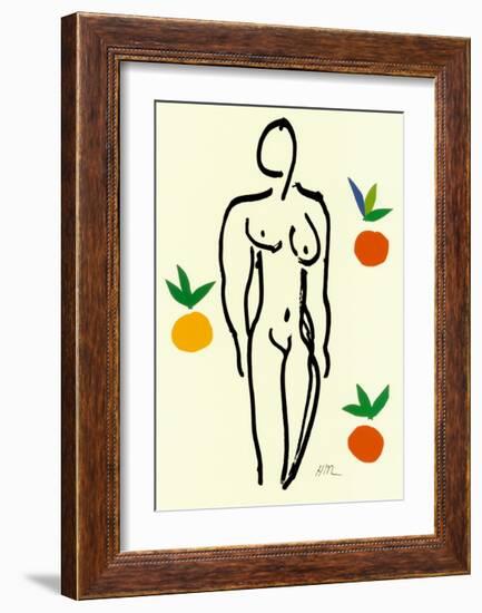 Nu Aux Oranges-Henri Matisse-Framed Art Print