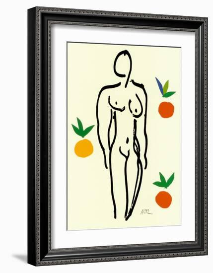 Nu Aux Oranges-Henri Matisse-Framed Art Print