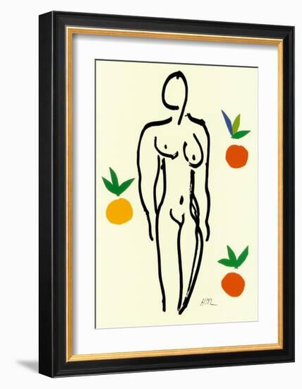 Nu Aux Oranges-Henri Matisse-Framed Art Print
