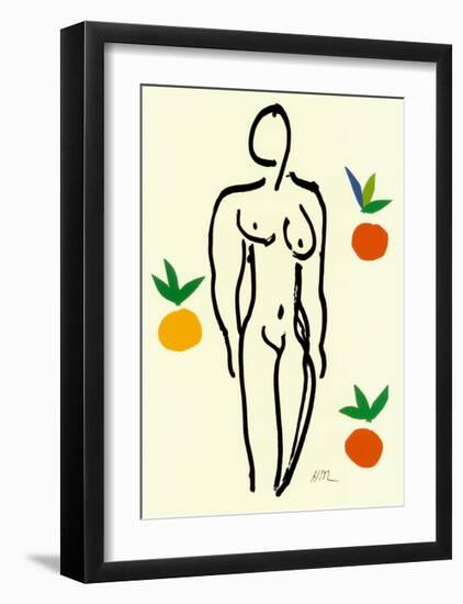 Nu Aux Oranges-Henri Matisse-Framed Art Print