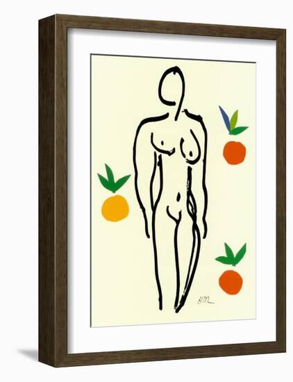 Nu Aux Oranges-Henri Matisse-Framed Art Print