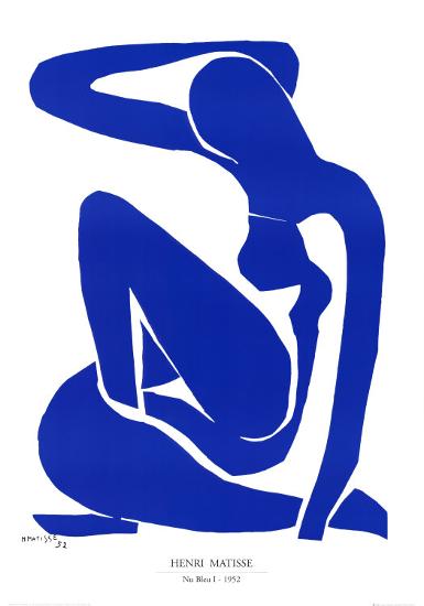 Nu Bleu I C 1952 Art Print Henri Matisse Art Com