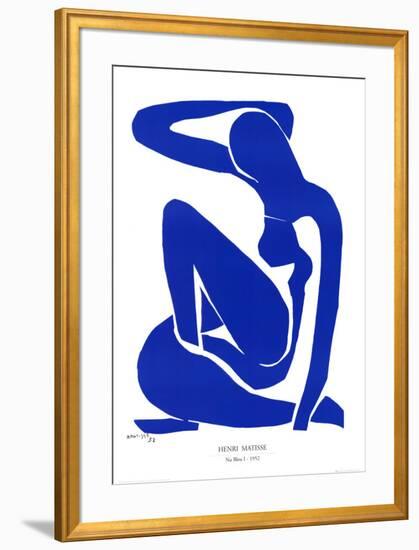 Nu Bleu I, c.1952-Henri Matisse-Framed Art Print