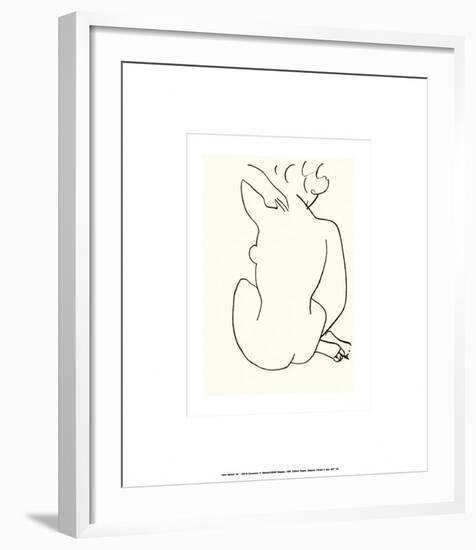 Nu, c.1949-Henri Matisse-Framed Serigraph