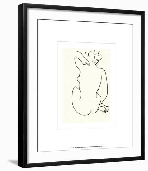 Nu, c.1949-Henri Matisse-Framed Serigraph