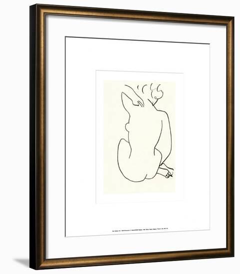 Nu, c.1949-Henri Matisse-Framed Serigraph