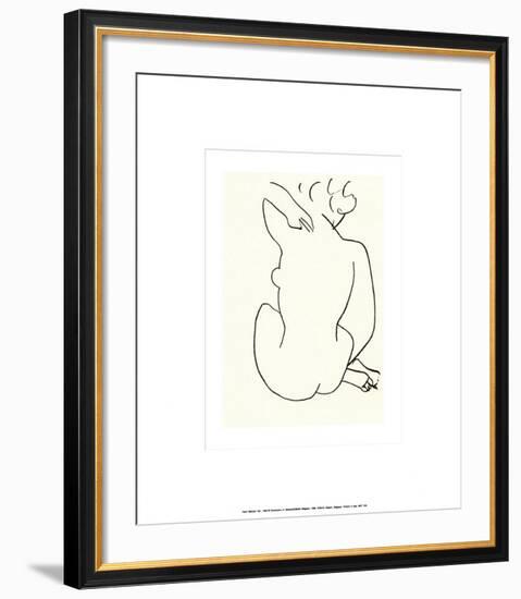 Nu, c.1949-Henri Matisse-Framed Serigraph