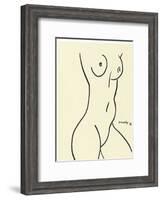 Nu, c.1952-Henri Matisse-Framed Serigraph