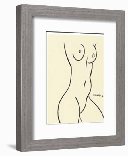 Nu, c.1952-Henri Matisse-Framed Serigraph