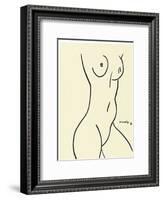 Nu, c.1952-Henri Matisse-Framed Serigraph