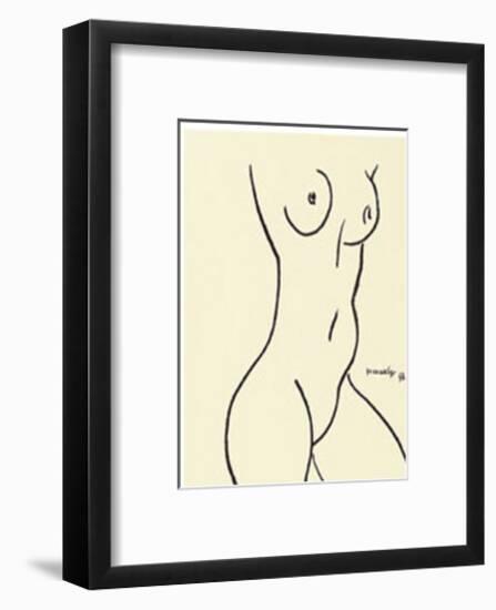 Nu, c.1952-Henri Matisse-Framed Serigraph