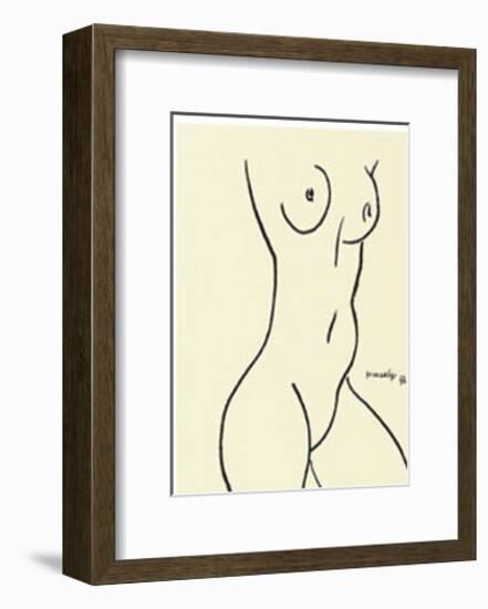 Nu, c.1952-Henri Matisse-Framed Serigraph