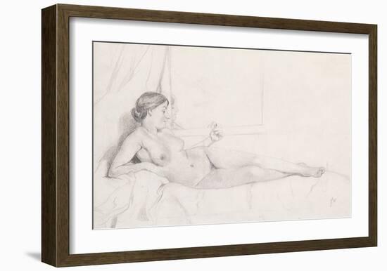 Nu Couche sur un Canape-Felix Edouard Vallotton-Framed Premium Giclee Print