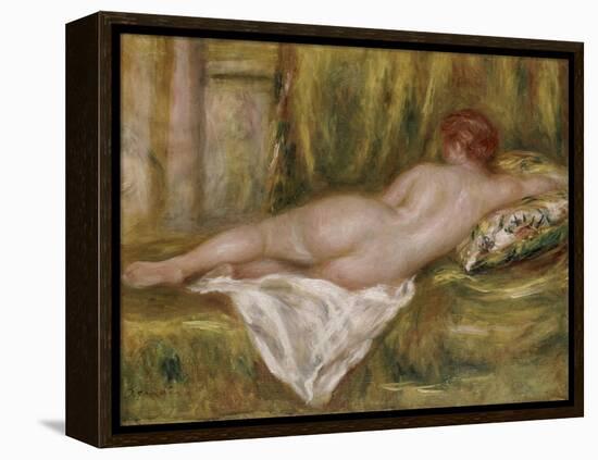 Nu couché, vu de dos ou Le repos après le bain-Pierre-Auguste Renoir-Framed Premier Image Canvas