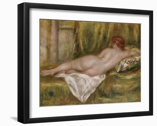 Nu couché, vu de dos ou Le repos après le bain-Pierre-Auguste Renoir-Framed Giclee Print