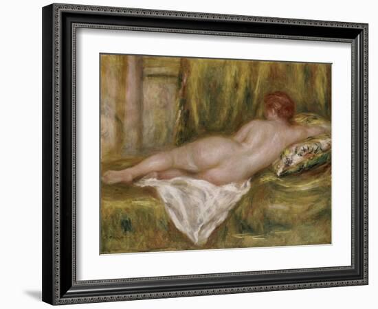 Nu couché, vu de dos ou Le repos après le bain-Pierre-Auguste Renoir-Framed Giclee Print