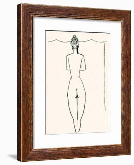 Nu de Femme-Amedeo Modigliani-Framed Serigraph