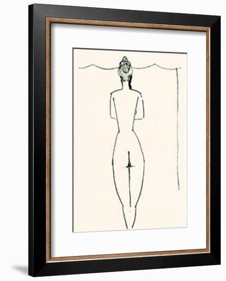 Nu de Femme-Amedeo Modigliani-Framed Serigraph