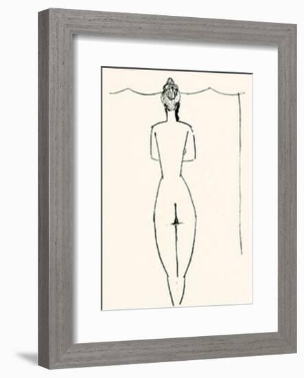 Nu de Femme-Amedeo Modigliani-Framed Serigraph