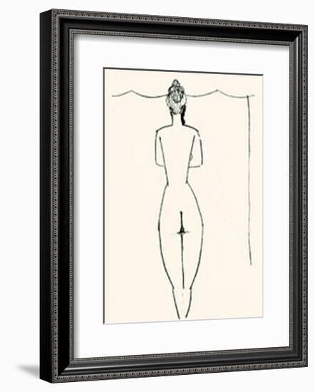 Nu de Femme-Amedeo Modigliani-Framed Serigraph