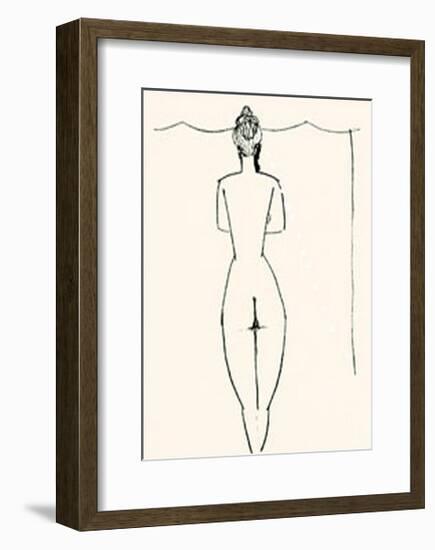 Nu de Femme-Amedeo Modigliani-Framed Serigraph