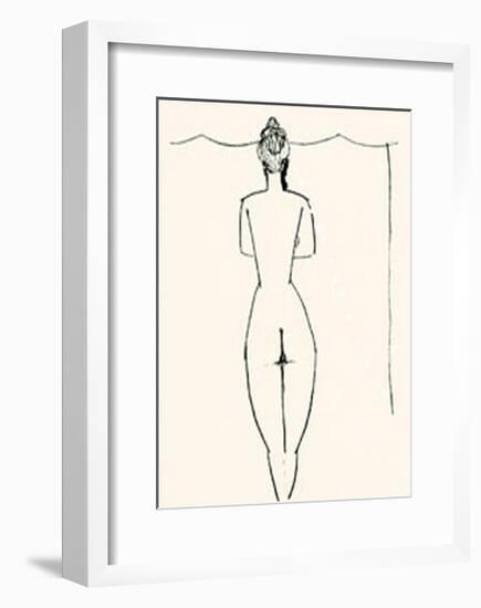 Nu de Femme-Amedeo Modigliani-Framed Serigraph