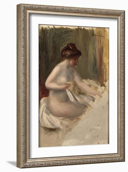 Nu, étude inachevée-Pierre-Auguste Renoir-Framed Giclee Print