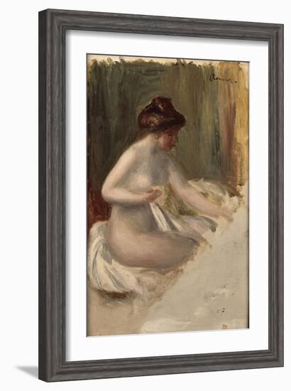 Nu, étude inachevée-Pierre-Auguste Renoir-Framed Giclee Print