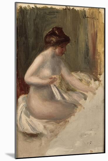 Nu, étude inachevée-Pierre-Auguste Renoir-Mounted Giclee Print