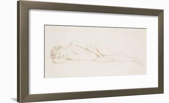 Nu Feminin Couche-Felix Edouard Vallotton-Framed Premium Giclee Print