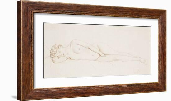 Nu Feminin Couche-Felix Edouard Vallotton-Framed Premium Giclee Print