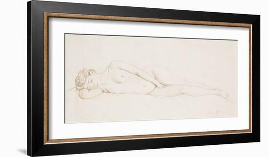 Nu Feminin Couche-Felix Edouard Vallotton-Framed Premium Giclee Print
