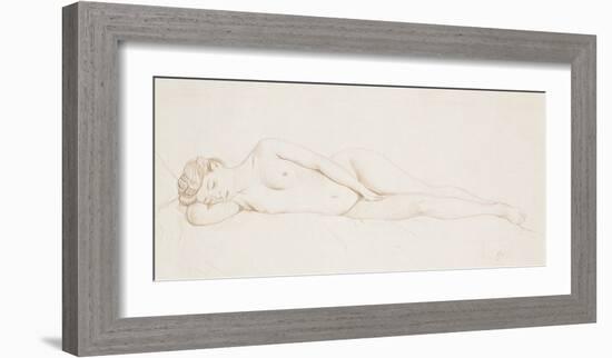 Nu Feminin Couche-Felix Edouard Vallotton-Framed Premium Giclee Print