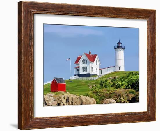 Nubble House I-Emily Kalina-Framed Art Print