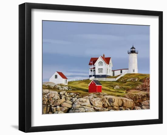 Nubble House II-Emily Kalina-Framed Art Print