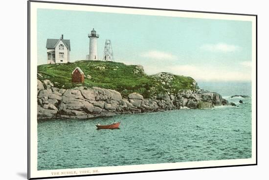 Nubble Lighthouse, York, Maine-null-Mounted Art Print