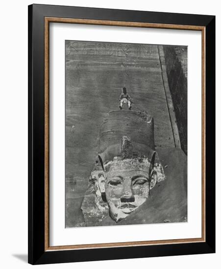 Nubia: Western Colossus of Spéos of Hwr, Abu Simbel-Camp Maxime Du-Framed Giclee Print