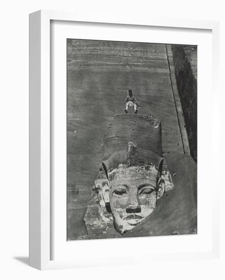 Nubia: Western Colossus of Spéos of Hwr, Abu Simbel-Camp Maxime Du-Framed Giclee Print