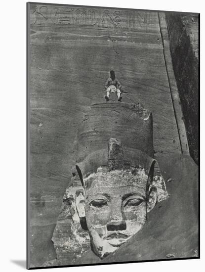 Nubia: Western Colossus of Spéos of Hwr, Abu Simbel-Camp Maxime Du-Mounted Giclee Print