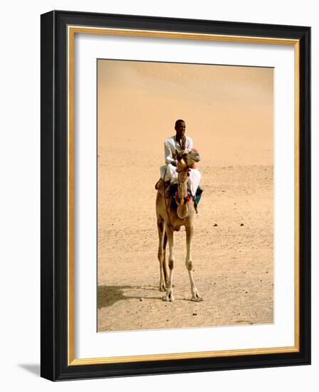 Nubian Camel Driver, Aswan, Egypt-Cindy Miller Hopkins-Framed Photographic Print